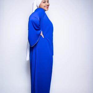 Abaya avec ceinture extérieure