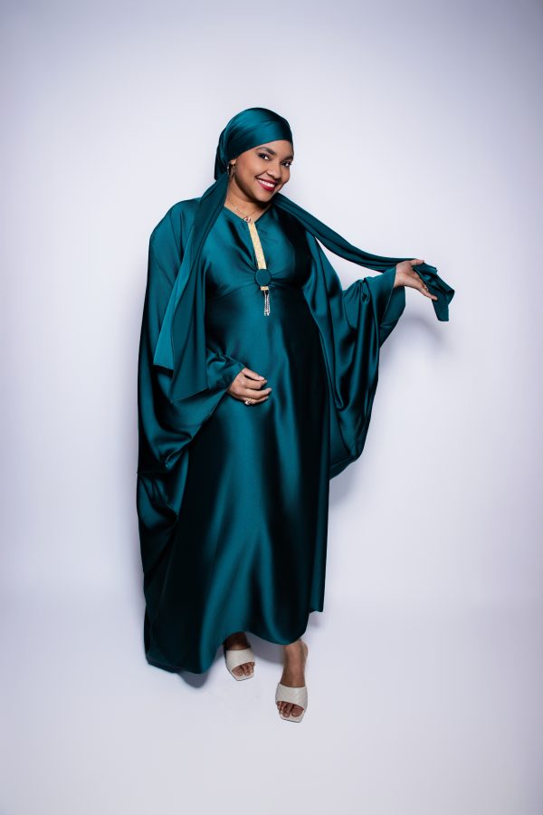Abaya avec châle et ceinture intérieure  – Image 2