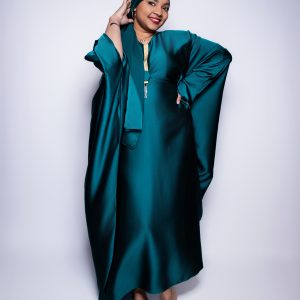 Abaya avec châle et ceinture intérieure 