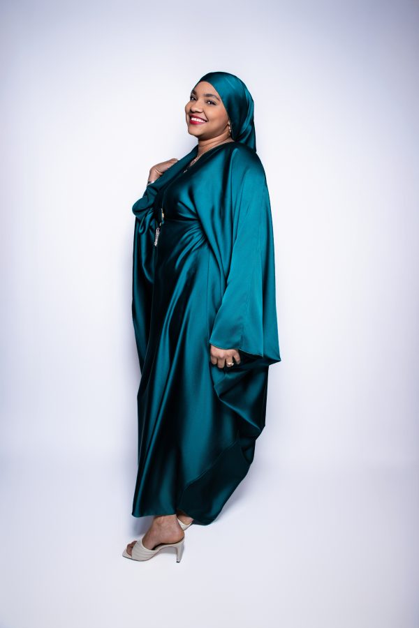 Abaya avec châle et ceinture intérieure  – Image 3