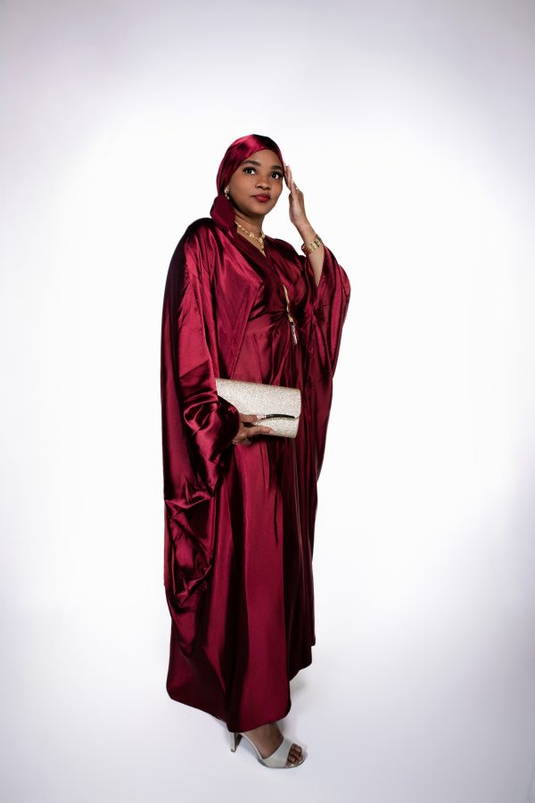 Abaya avec châle et ceinture intérieure  – Image 7