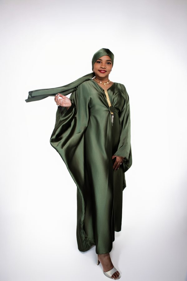 Abaya avec châle et ceinture intérieure  – Image 8