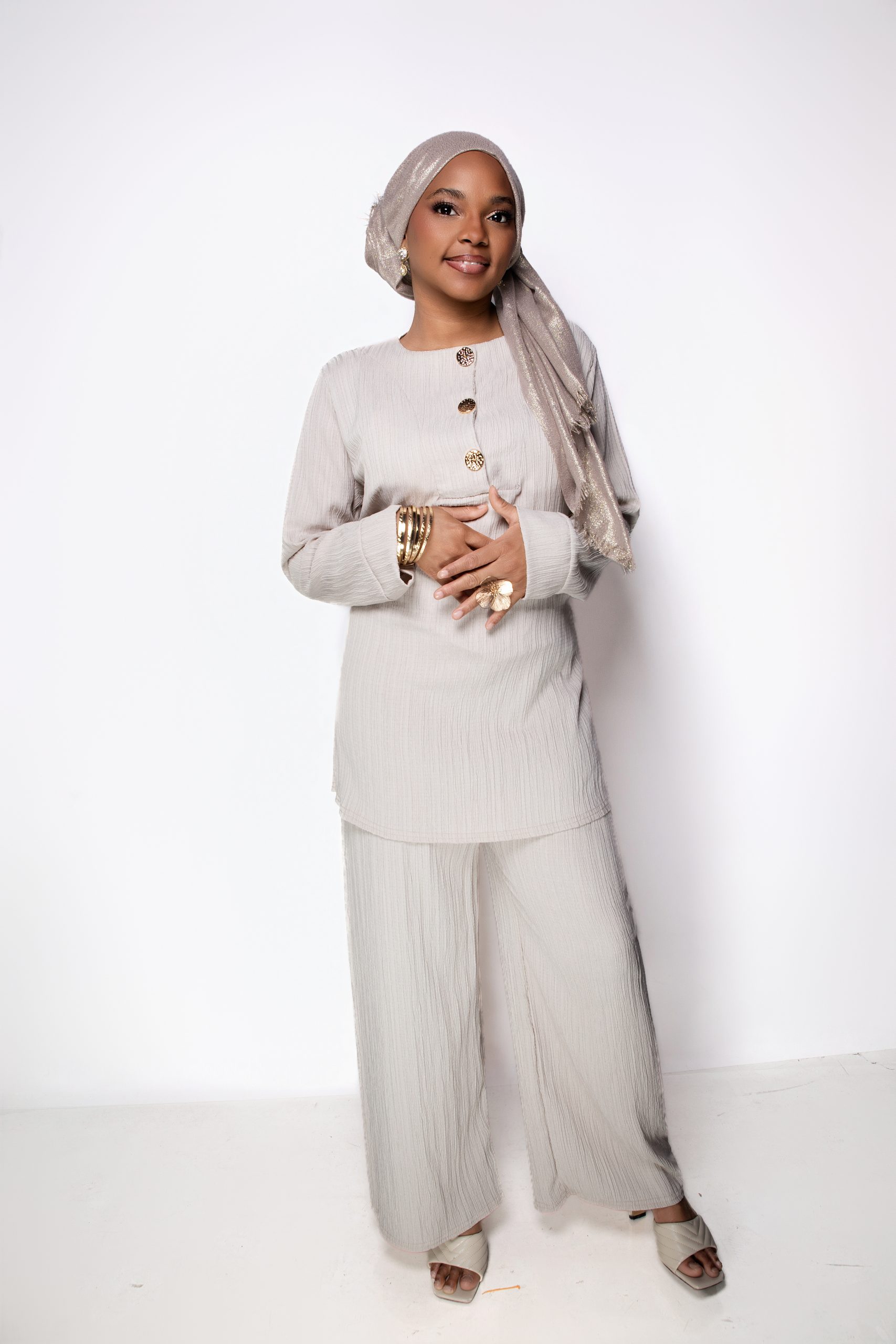 Ensemble Robe-Pantalon Élégant